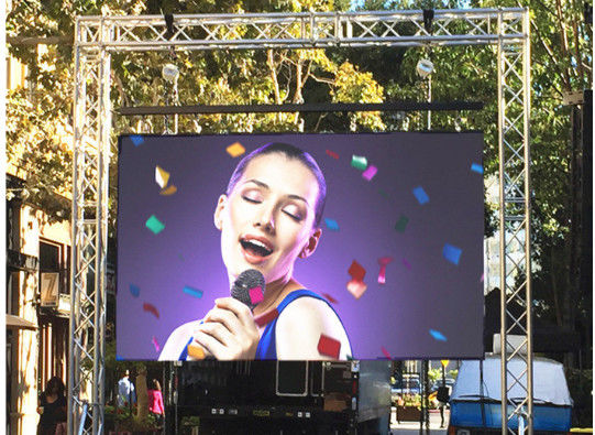 P3.91 alugado que anuncia a placa de painel video exterior da parede da tevê da tela de exposição do diodo emissor de luz