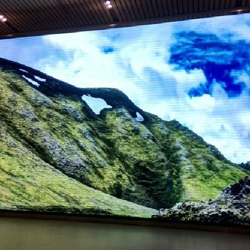 Exposição de diodo emissor de luz interna da cor completa do vídeo P7.62 dos meios com tamanho do módulo de 244*244mm